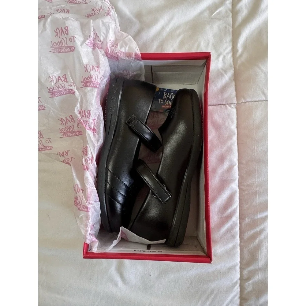 New Hawkwell Girls Dress Shoes Mary Jane Slip-on Black Size 9 Little Kid Uniform